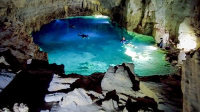 Gruta do Mimoso – Flutuação