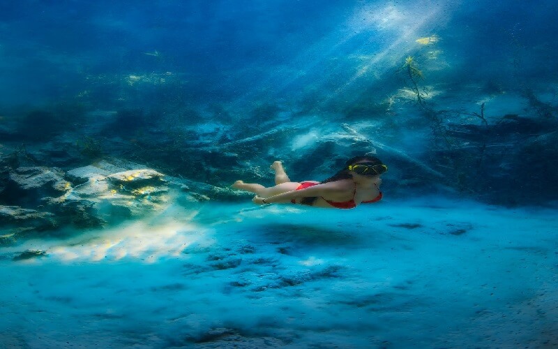 Conheça o fervedouro em Bodoquena MS: 3 fervedouro flutuacao